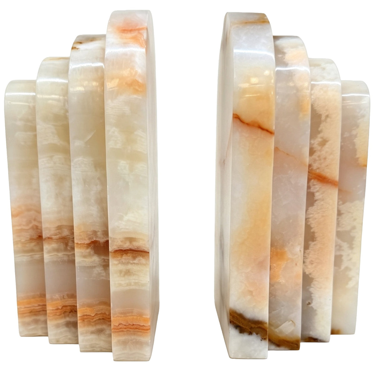 Keiichi Osmond Bookend in White Jade Marble - Single