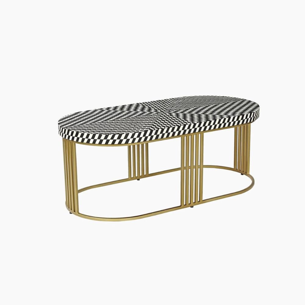 Fantasy Bone Inlay Coffee Table Coffee Table