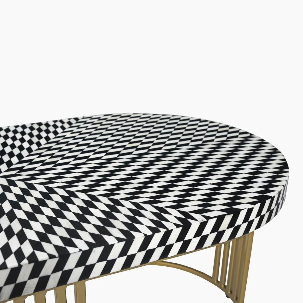 Fantasy Bone Inlay Coffee Table Coffee Table
