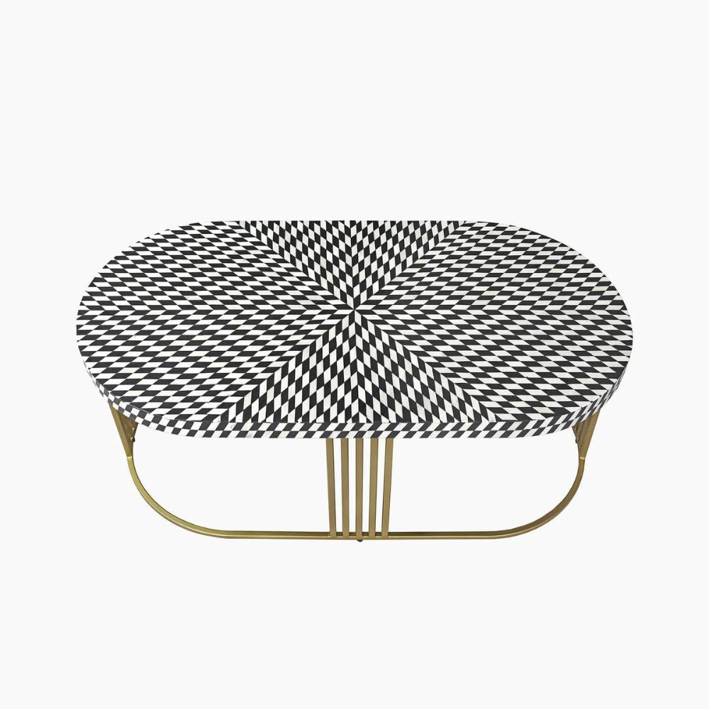 Fantasy Bone Inlay Coffee Table Coffee Table