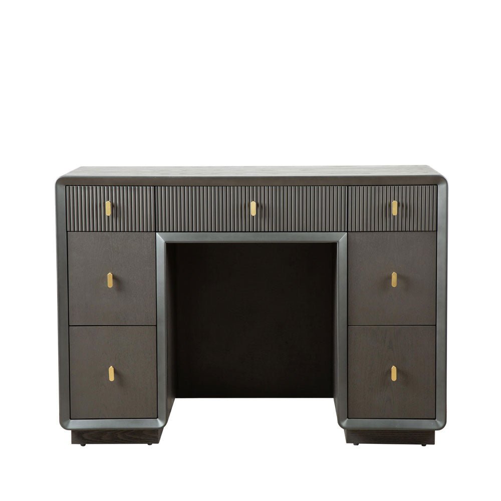 Femelle Smoke Grey Elm 7 Drawer Dressing Table Dressing Table