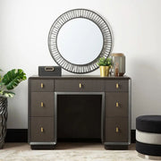 Femelle Smoke Grey Elm 7 Drawer Dressing Table Dressing Table