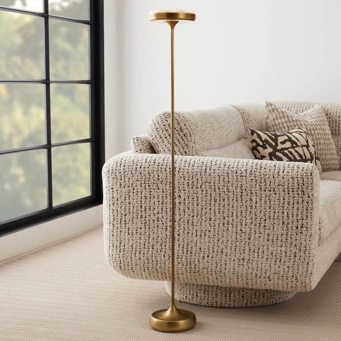 Uttermost Flat Top Floor Lamp in Brass