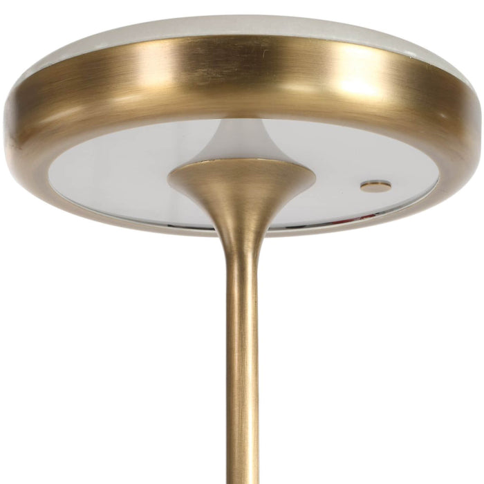 Uttermost Flat Top Floor Lamp in Brass