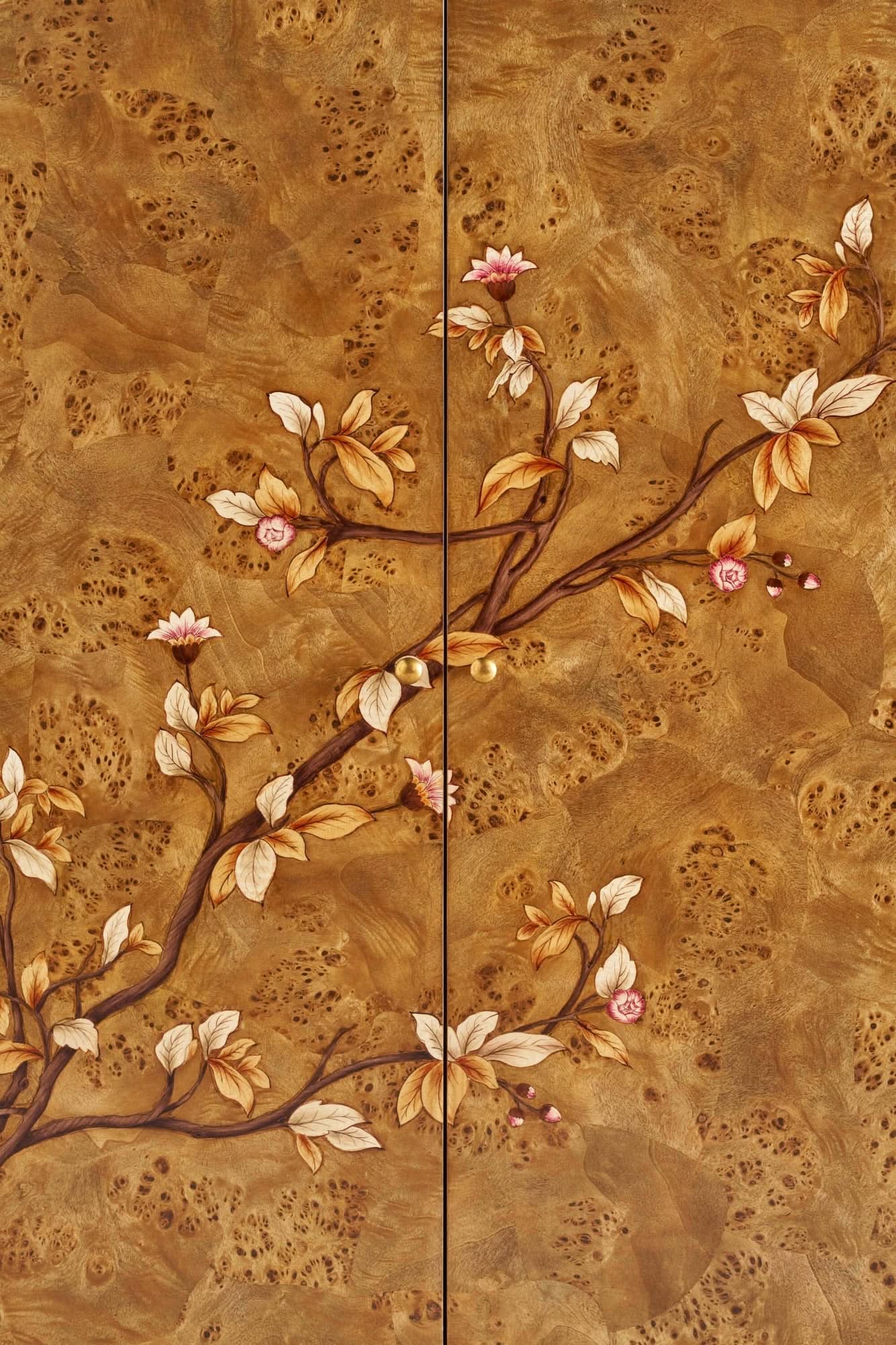 Theodore Alexander Flora Bar Cabinet   Nicholas John Interiors