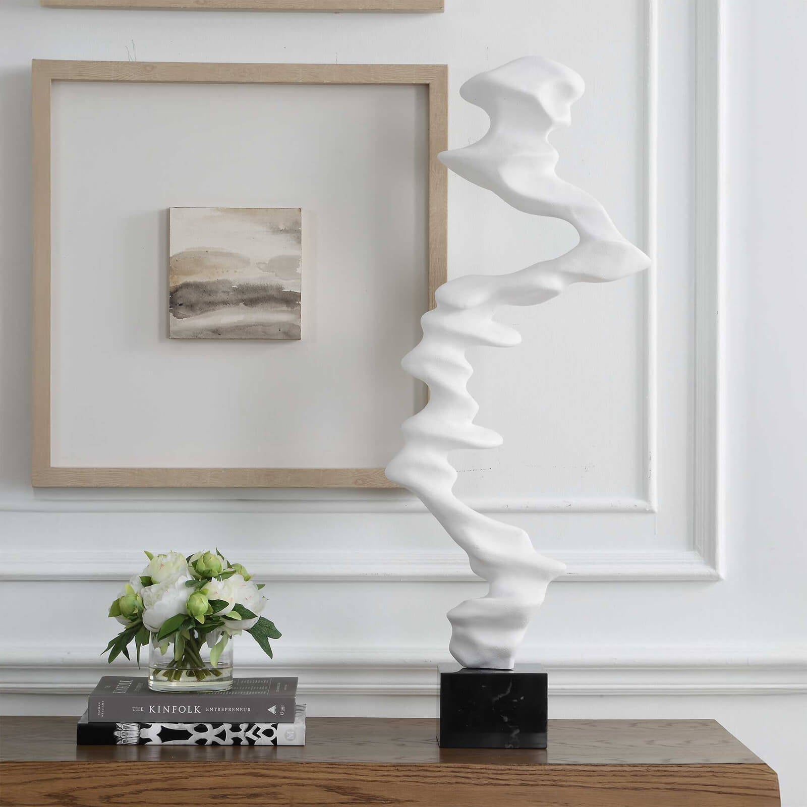 Uttermost Flux Indoor-Outdoor White Sculpture