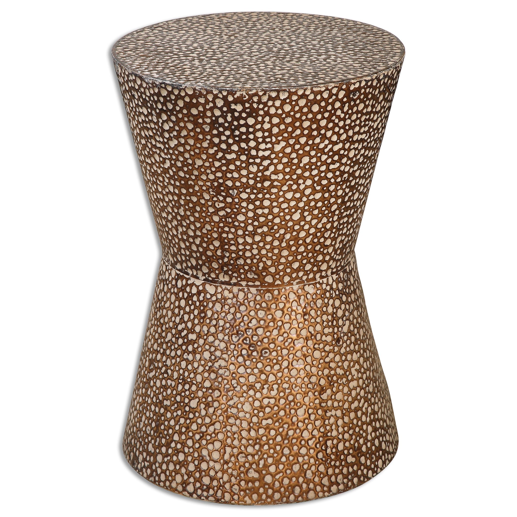  Cutler Drum Shaped Accent Table