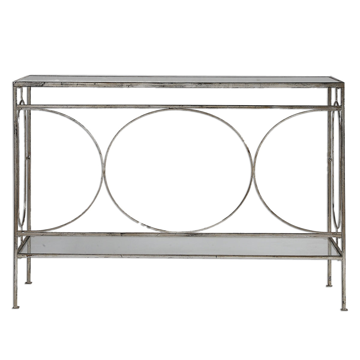  Luano Silver Console Table