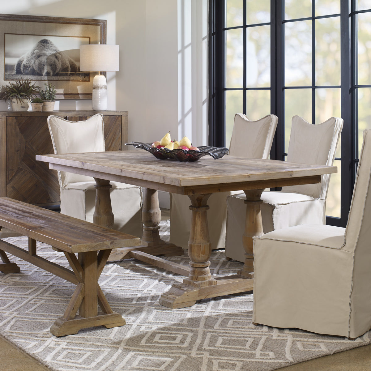 Uttermost Stratford Salvaged Wood Dining Table - 193cm