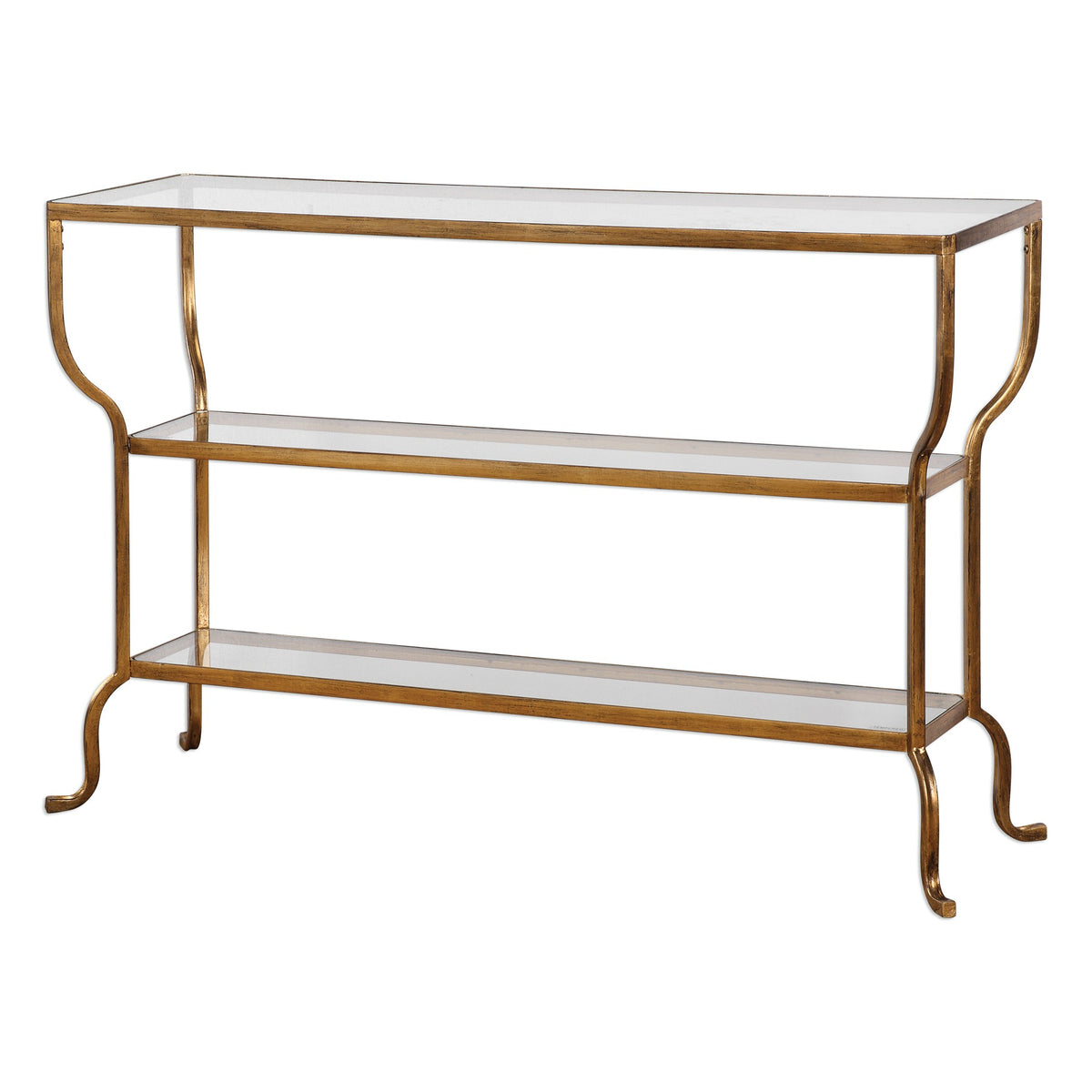 Uttermost Deline Console Table in Gold