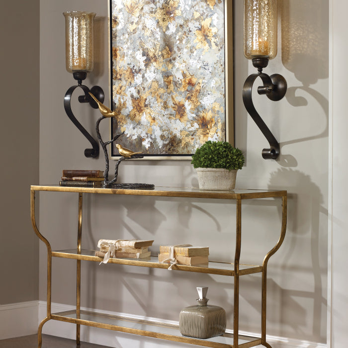 Uttermost Deline Console Table in Gold