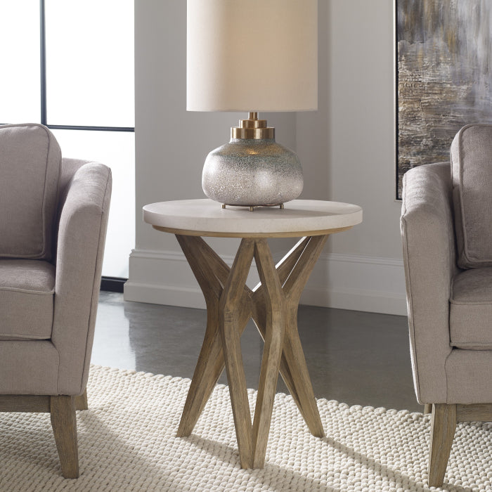 Uttermost Marnie Limestone Side Table