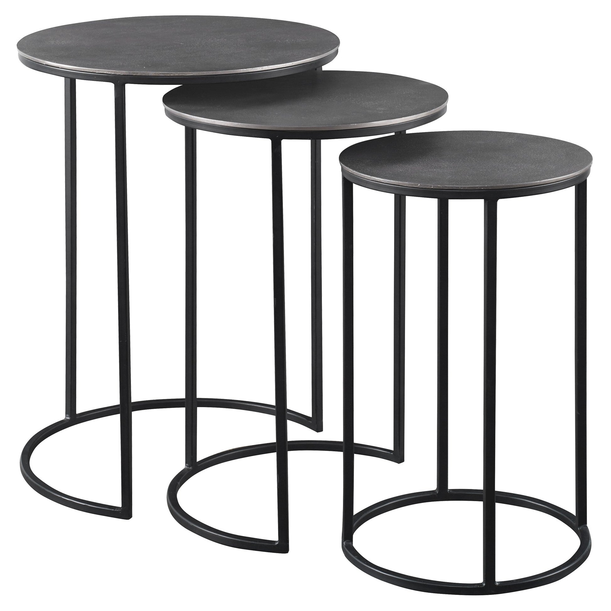  Erik Metal Nesting Tables, S/3