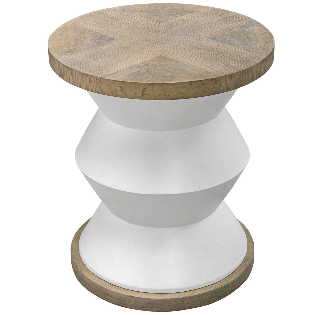  Spool Geometric Side Table