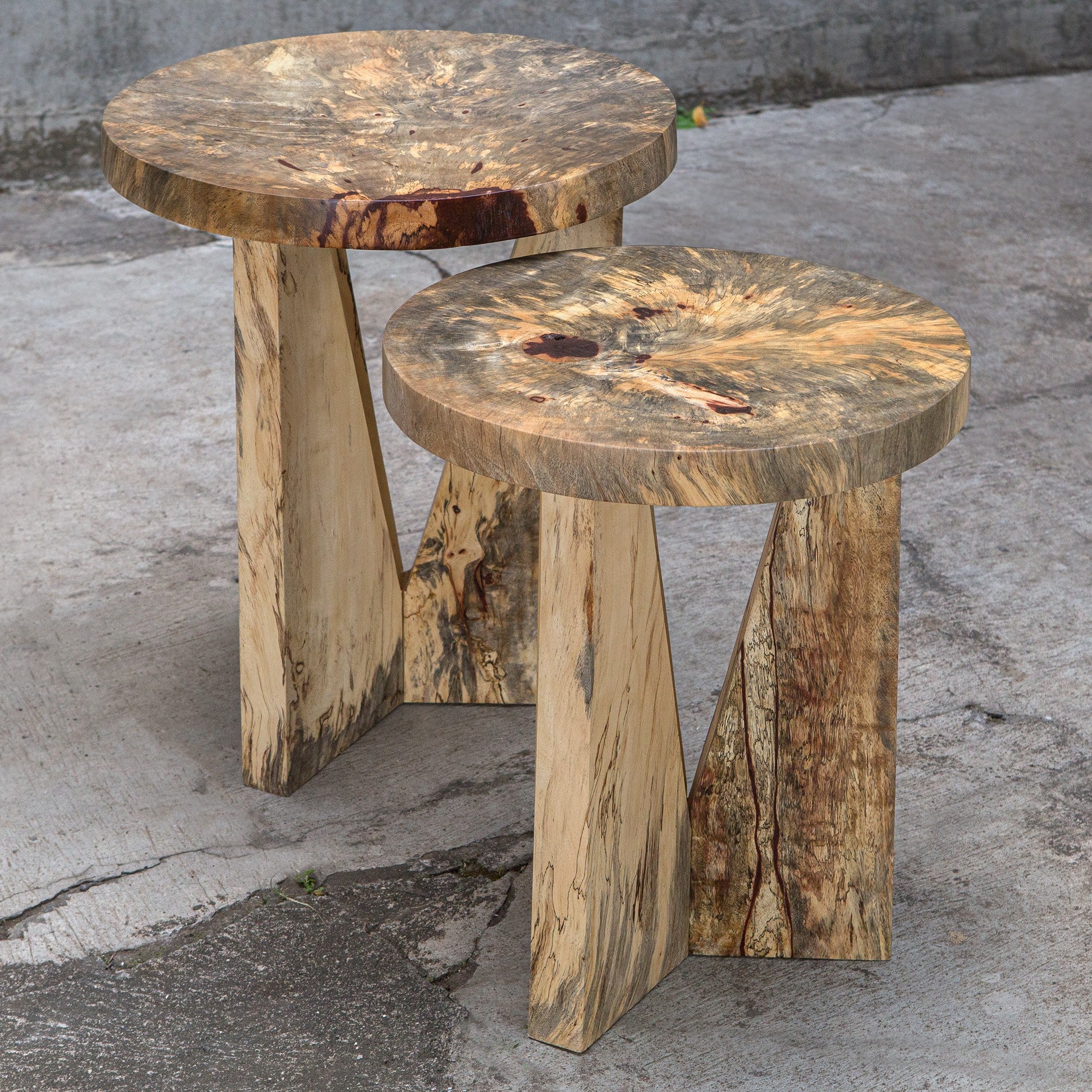 Uttermost Nadette Natural Nesting Tables Set of 2