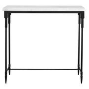 Bourges White Marble Console Table