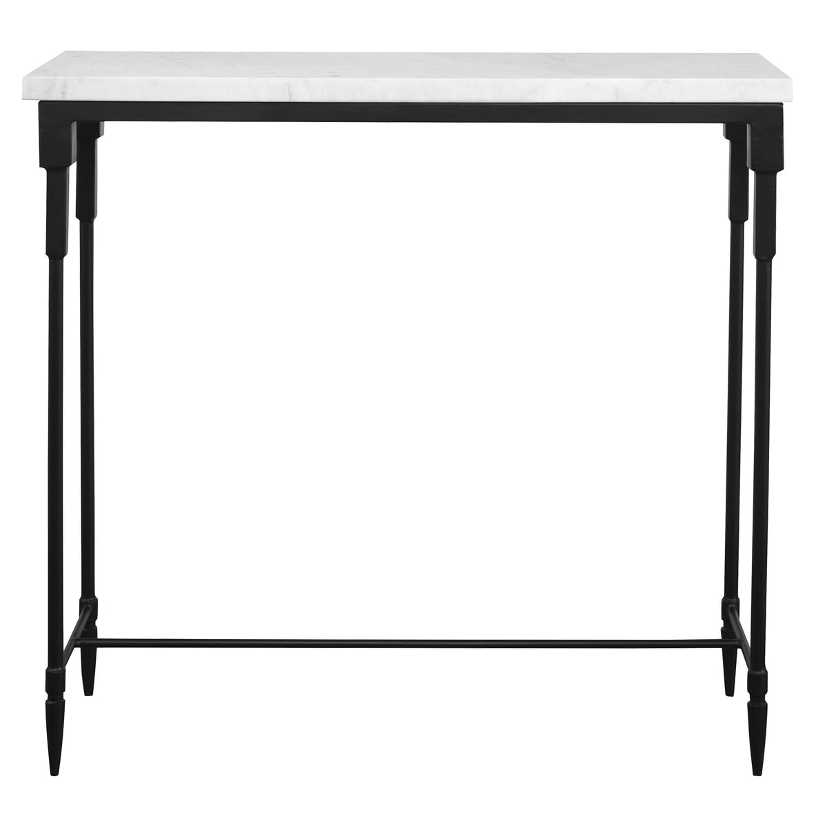 Bourges White Marble Console Table