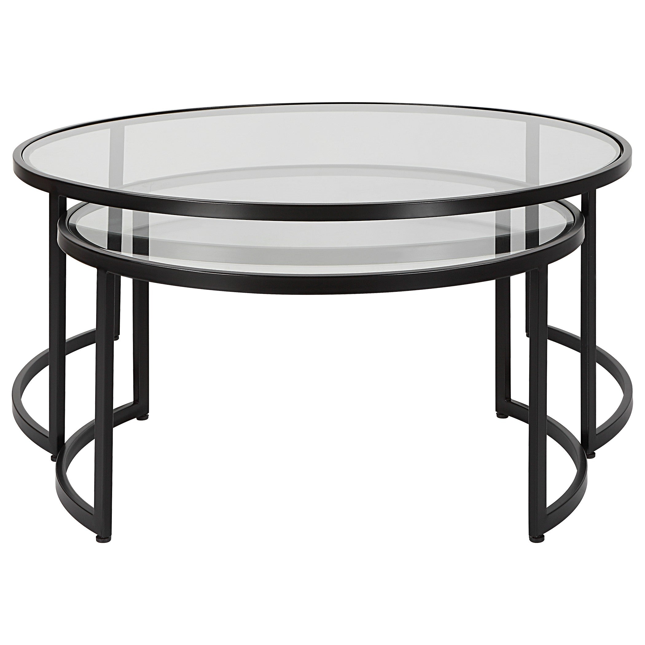 Uttermost Rhea Black Nesting Coffee Tables - Set of 2