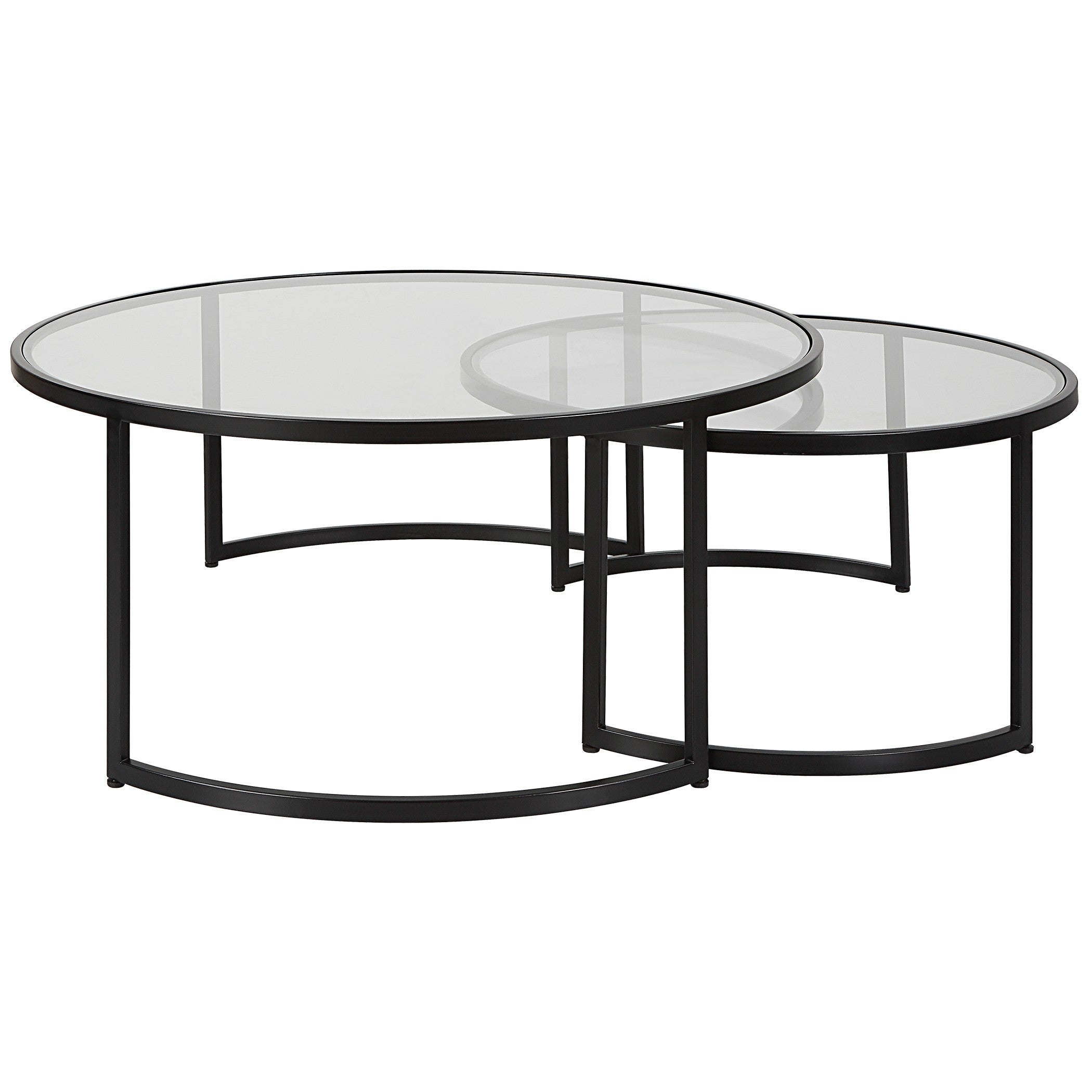 Uttermost Rhea Black Nesting Coffee Tables - Set of 2