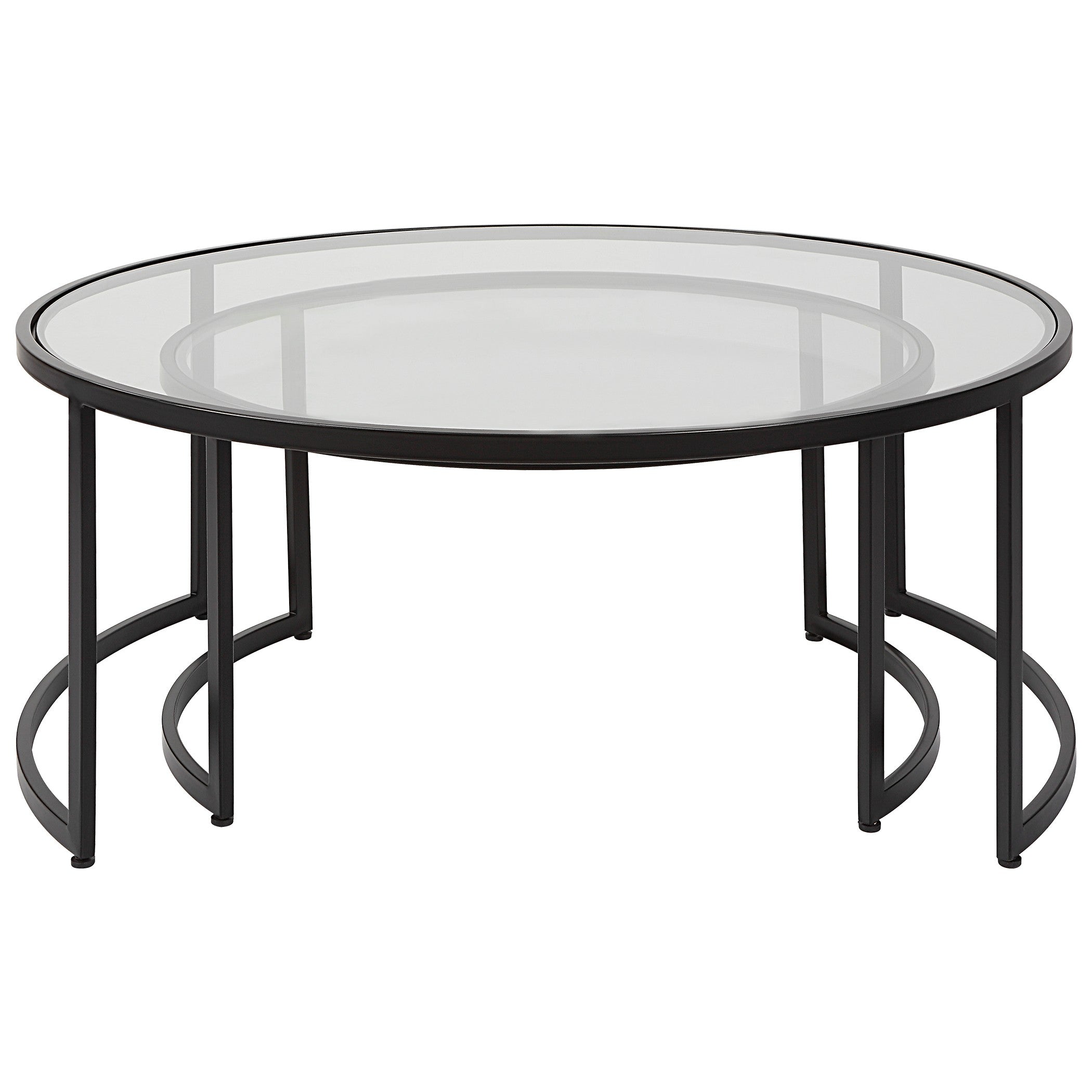 Uttermost Rhea Black Nesting Coffee Tables - Set of 2