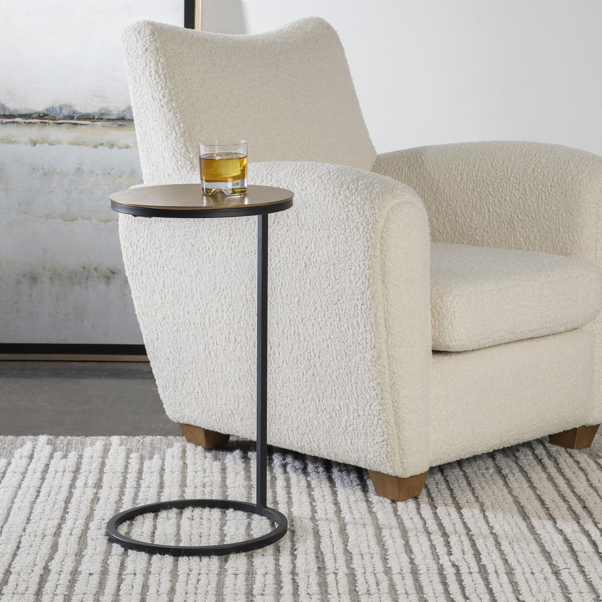 Uttermost Brunei Gold Accent/Drink Table