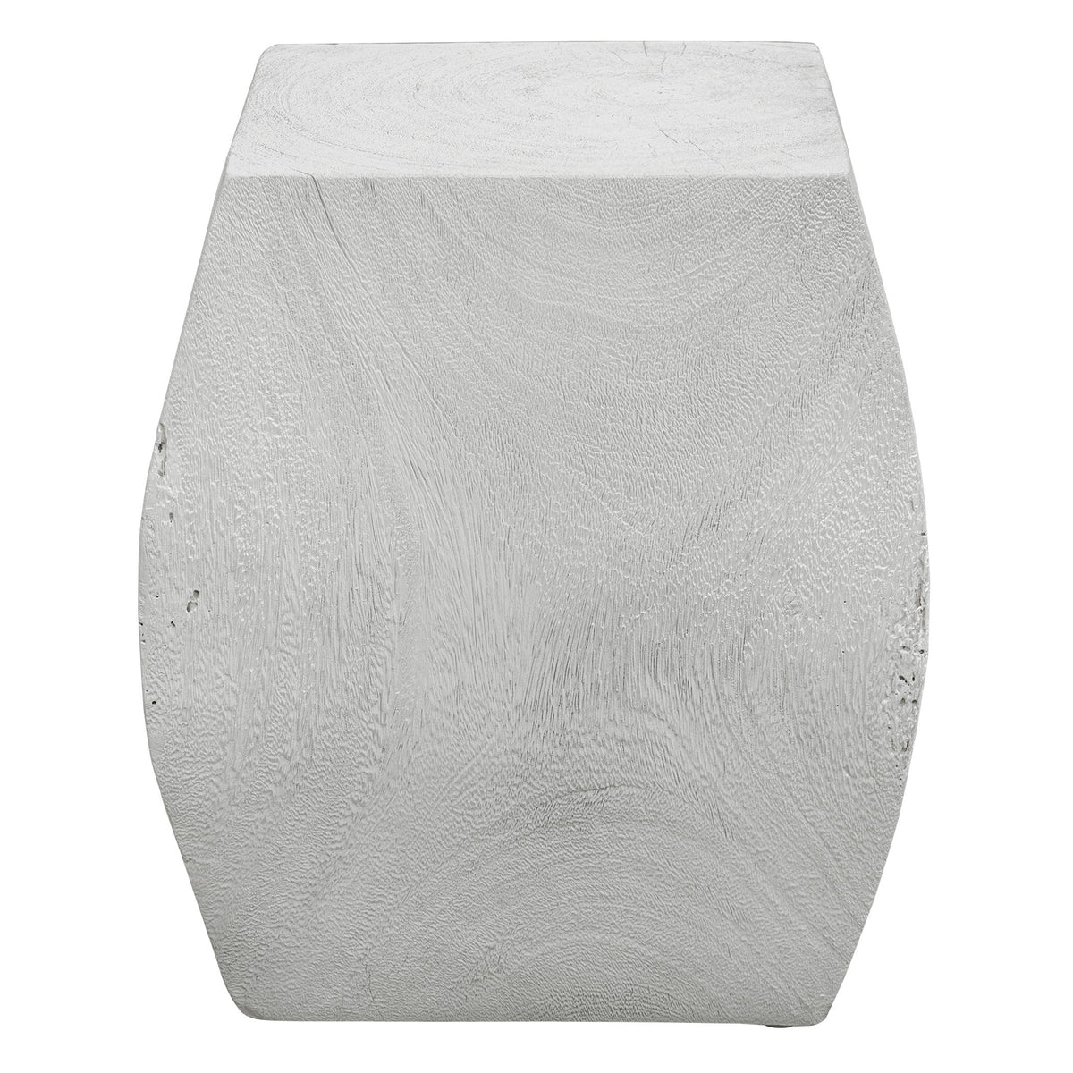  Grove Ivory Wooden Accent Stool