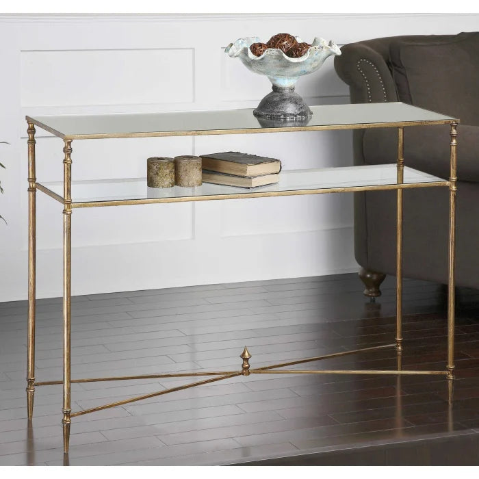 Uttermost Henzler Mirrored Glass Console Table