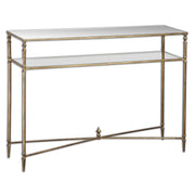 Henzler Mirrored Glass Console Table