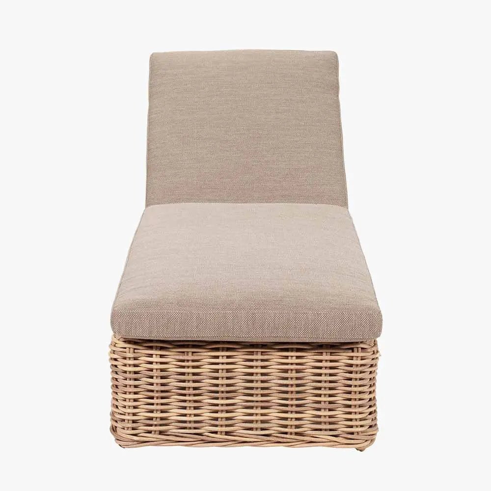 Garda Natural Antique Outdoor Sunlounger - Pacific Lifestyle Sun Loungers & Day Beds