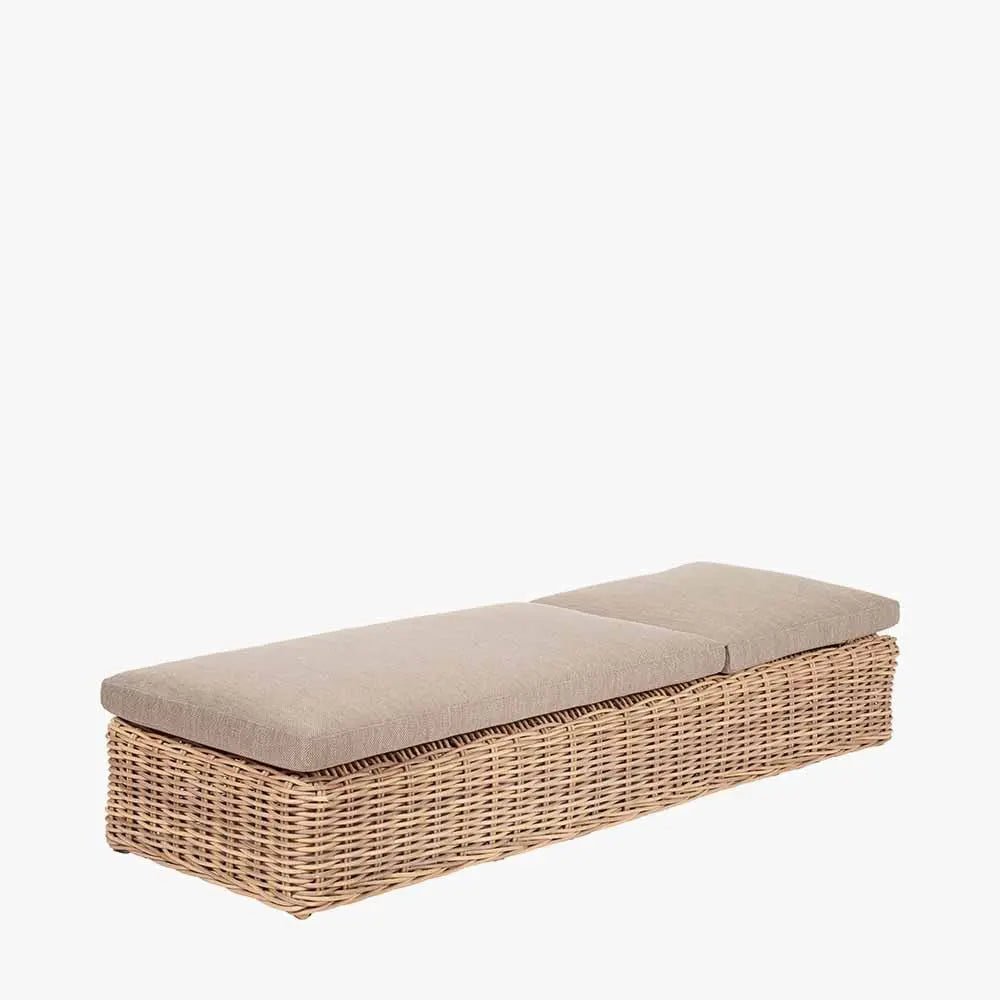 Garda Natural Antique Outdoor Sunlounger - Pacific Lifestyle Sun Loungers & Day Beds
