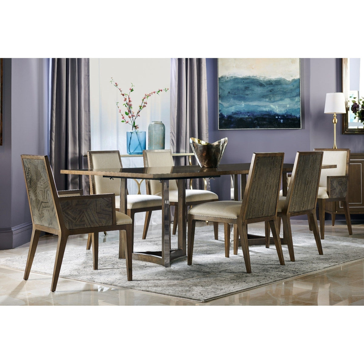 Jonathan Charles Dining Table in Grey Eucalyptus - Large