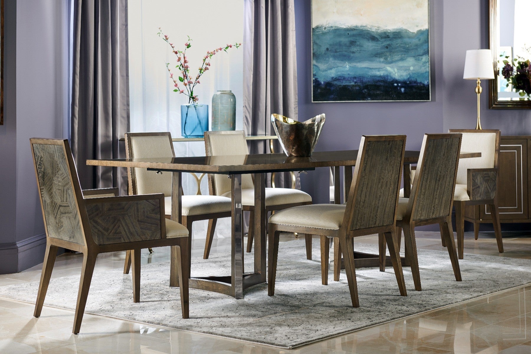 Jonathan Charles Dining Table in Grey Eucalyptus - Large