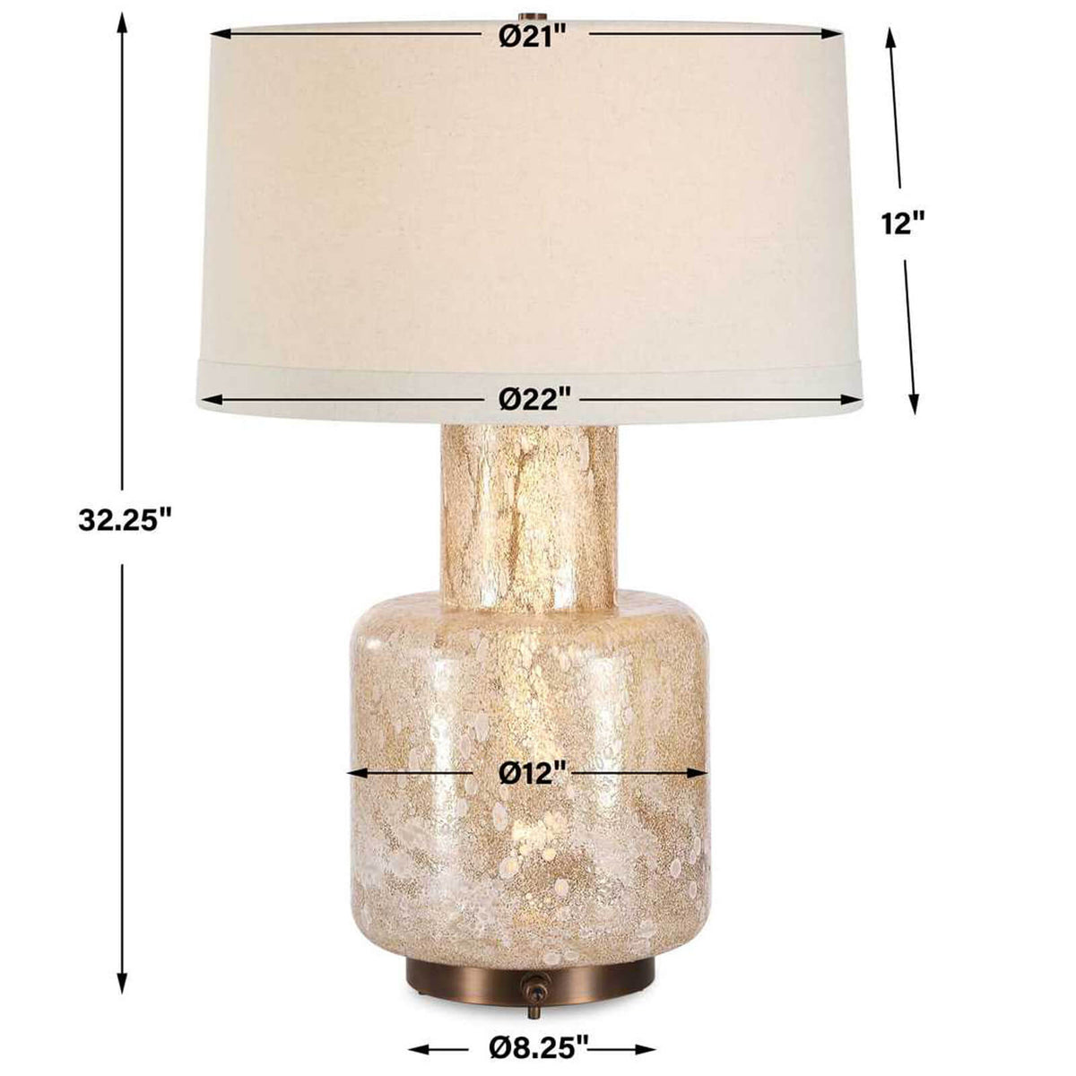 Uttermost Glow With The Flow Table Lamp