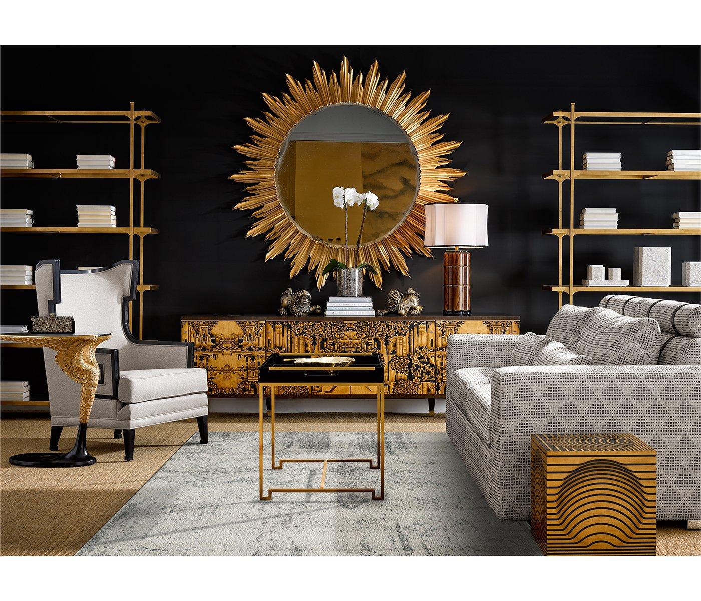 Jonathan Charles Dining Armchair Greek Revival Painted Black - Antwerp