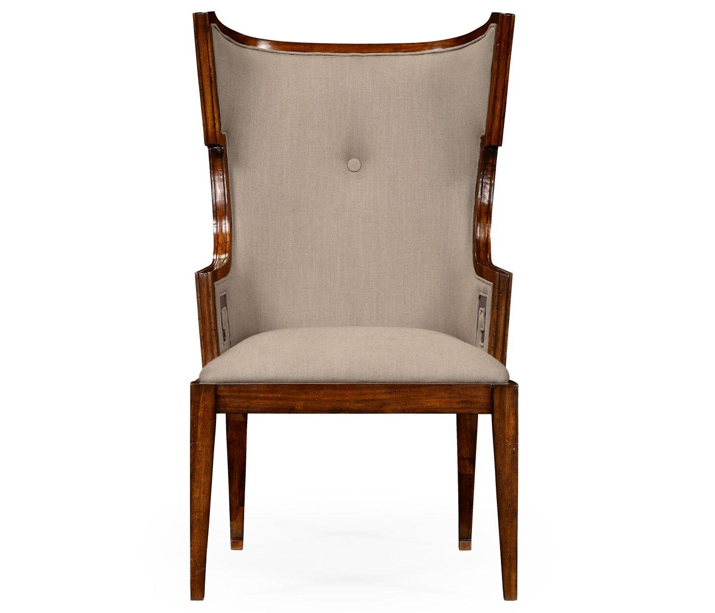 Jonathan Charles Dining Armchair Greek Revival in Walnut - Antwerp