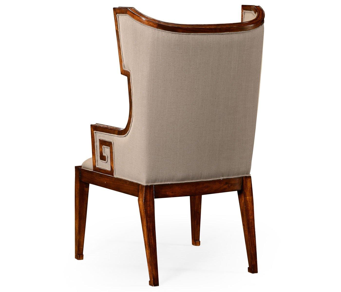 Jonathan Charles Dining Armchair Greek Revival in Walnut - Antwerp