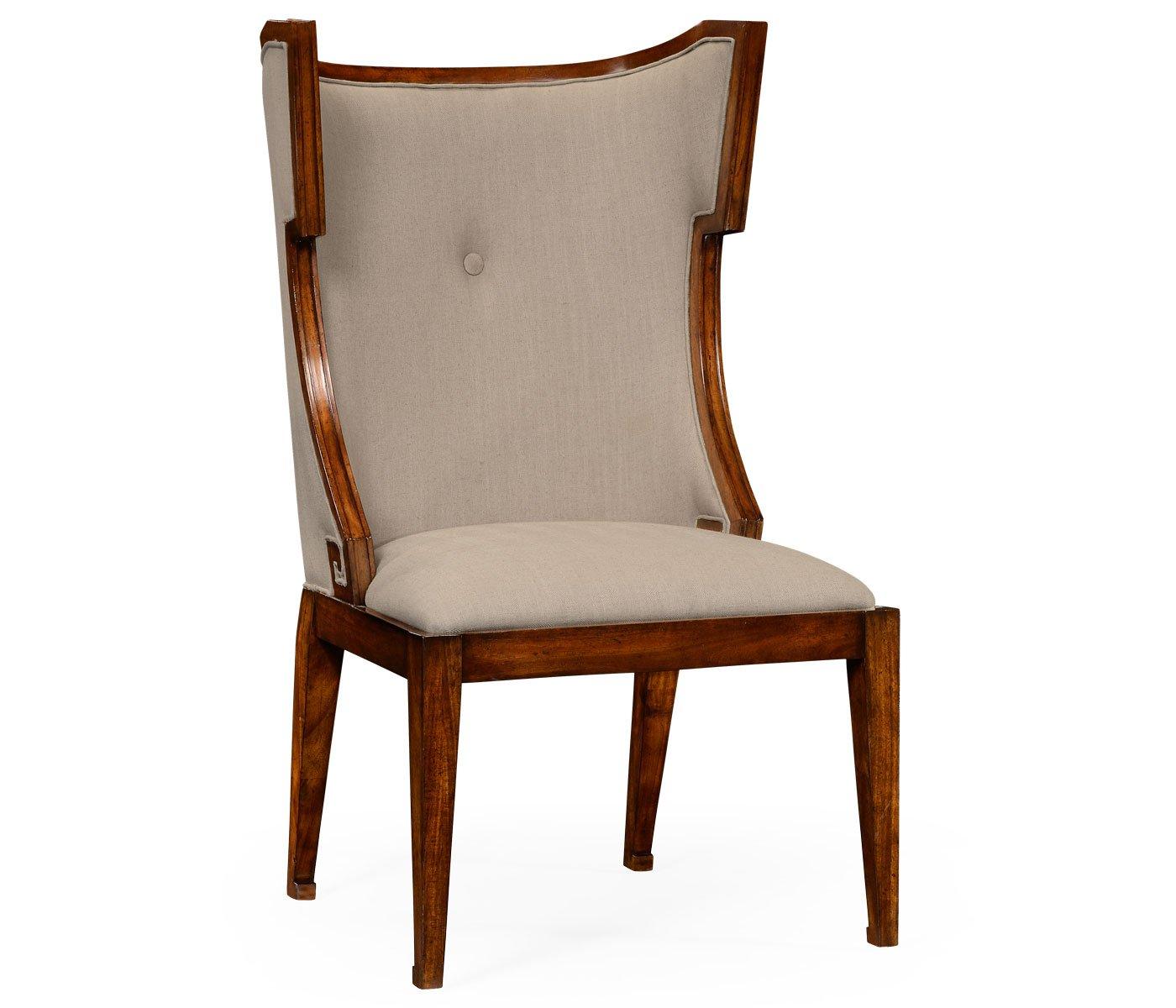 Jonathan Charles Dining Chair Greek Revival in Walnut - Antwerp