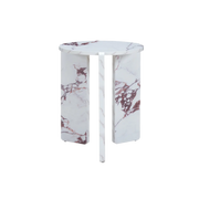 Twenty10 Design Halo Side Table Marble Effect - Violetta  Nicholas John Interiors