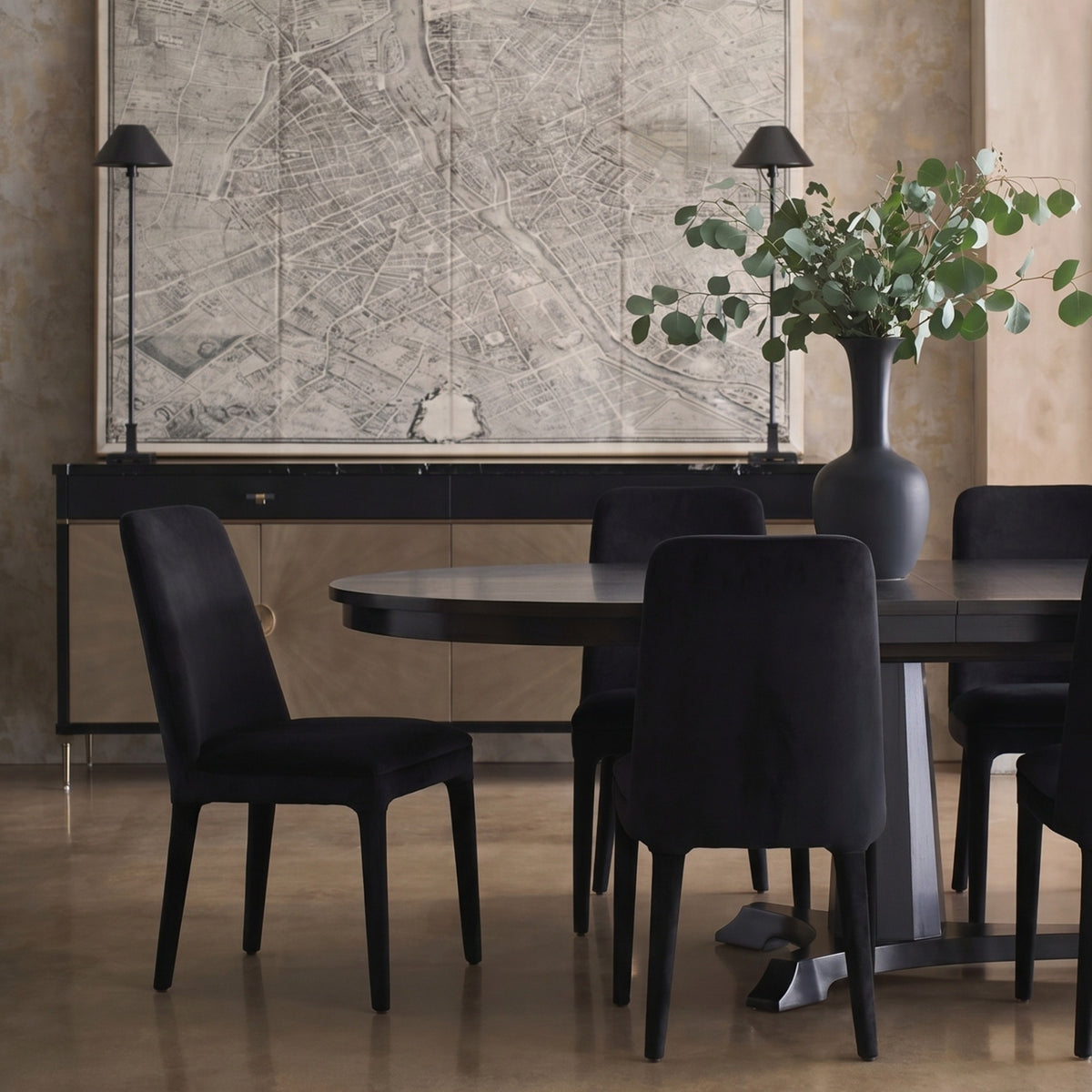 Hooker Furniture Harmony Upholstered Side Chair in Black