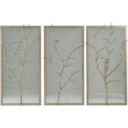 Theodore Alexander Trio Wall Mirror Hawthorn in Silver