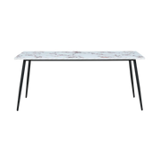 Twenty10 Design Horizon Large Dining Table Marble Effect in Violetta Marble Effect  Nicholas John Interiors