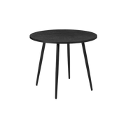Horizon Black Round Dining Table – Compact Woodgrain Design by Twenty10  Nicholas John Interiors