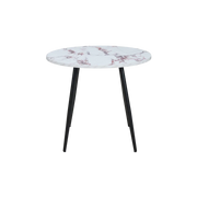 Horizon Round Marble Effect Dining Table in Violetta Finish by Twenty10 Design  Nicholas John Interiors
