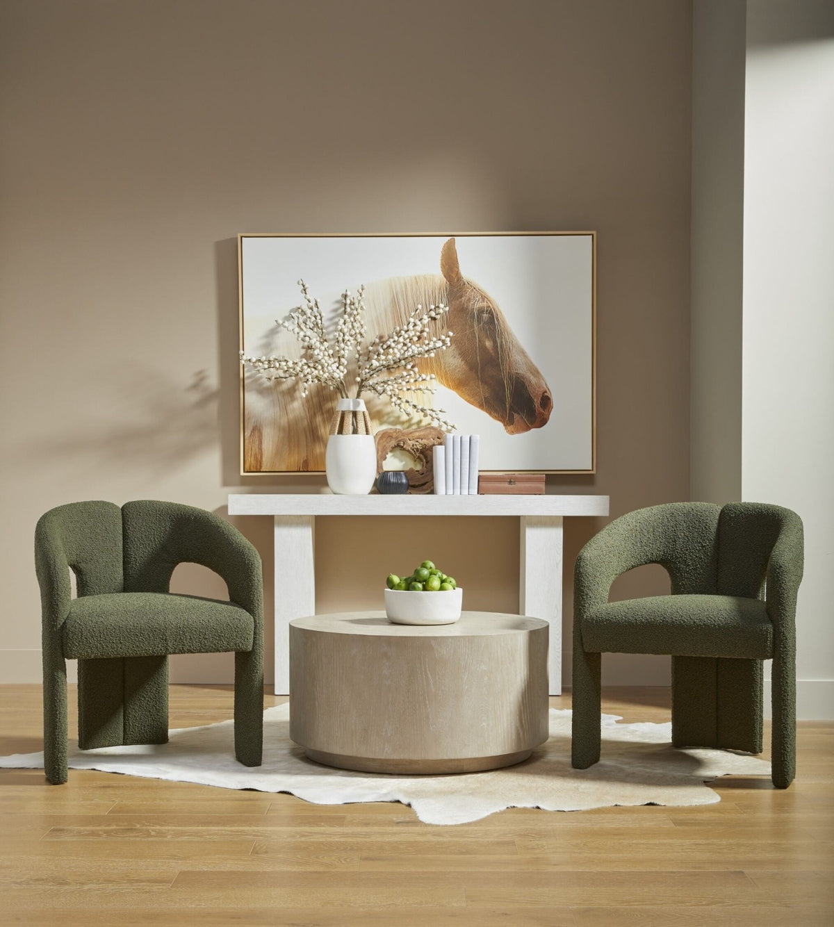 Hooker Furniture Tranquillity Nordic Host Chair in Moss Green