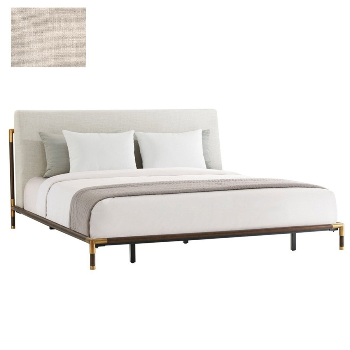Theodore Alexander Kesden Super King Bed with Upholstered Headboard