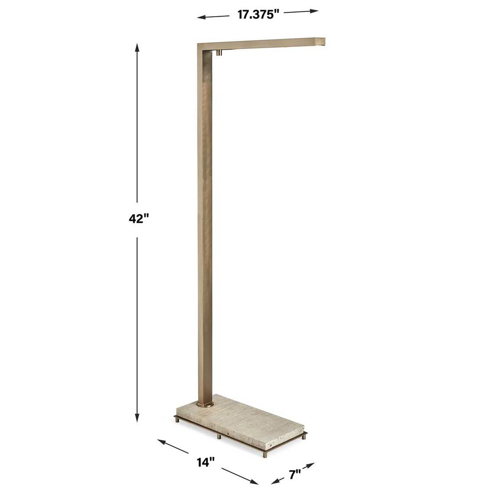 Uttermost Illume Floor Lamp in Travertine