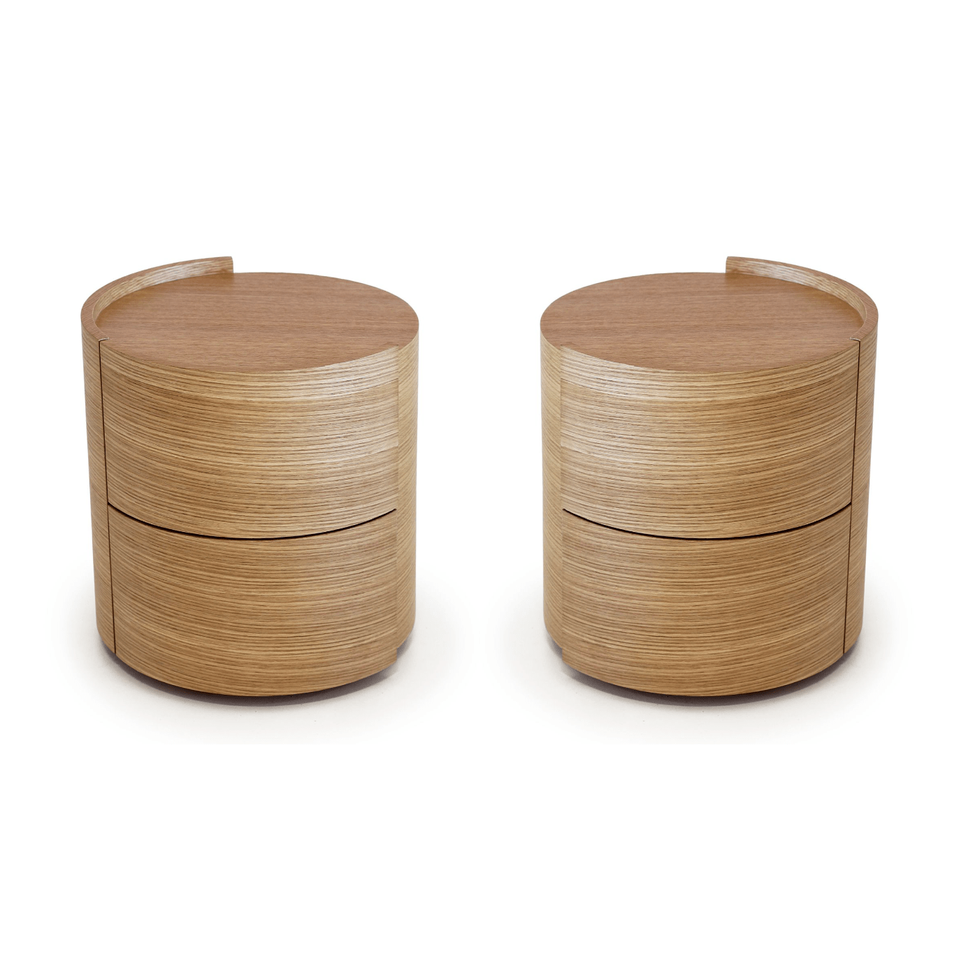 Tommy Franks Dexter Bedside Table - Ash Oak - Pair   Nicholas John Interiors