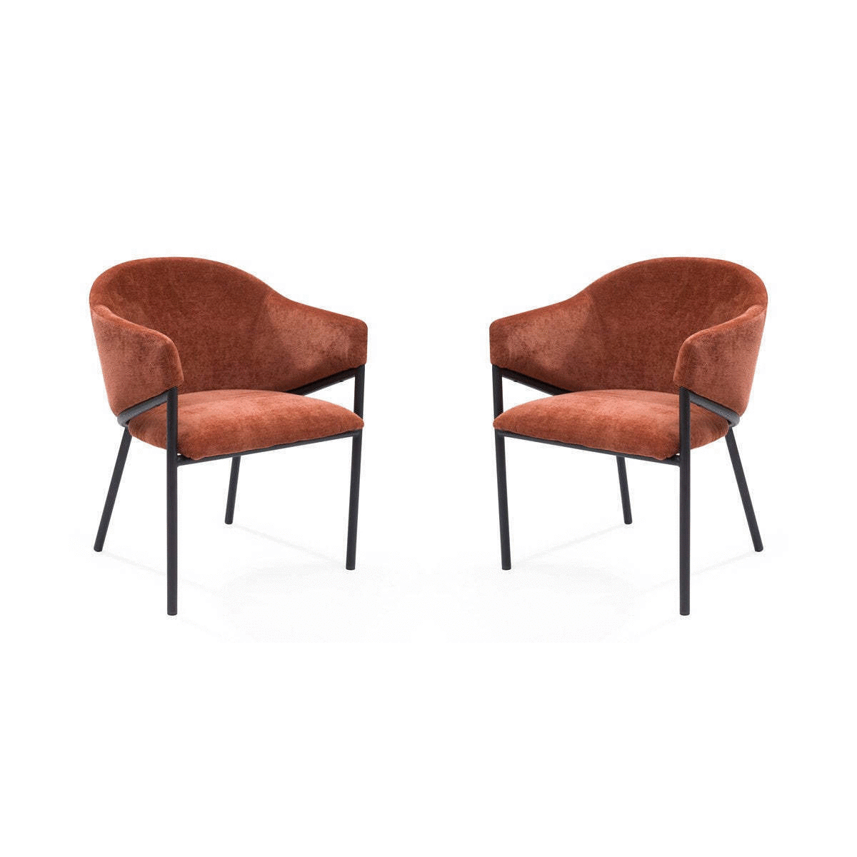 Tommy Franks Aidan Armchair - Rust - Set of 2