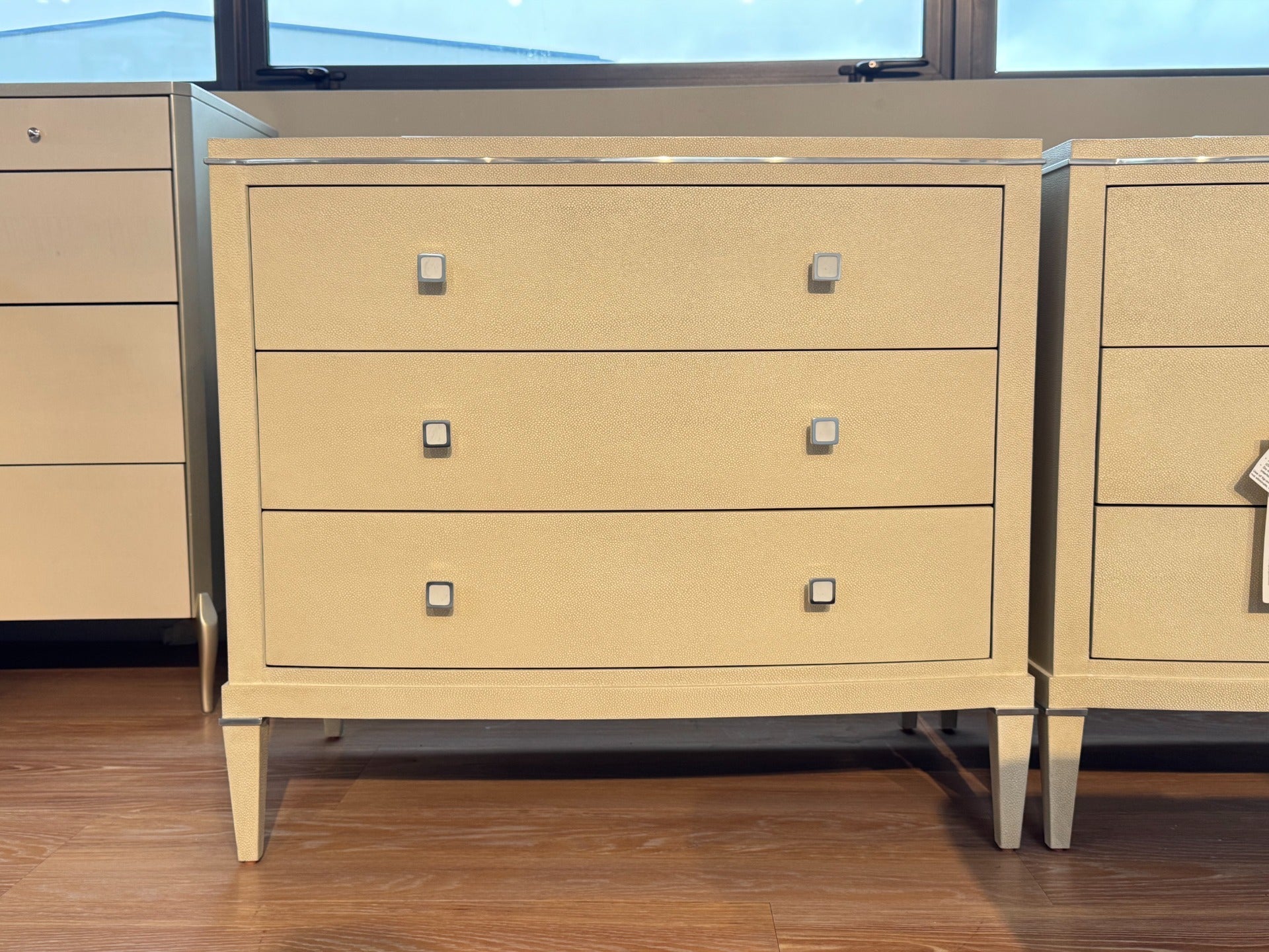 Theodore Alexander Adeline Bedside Table in Overcast