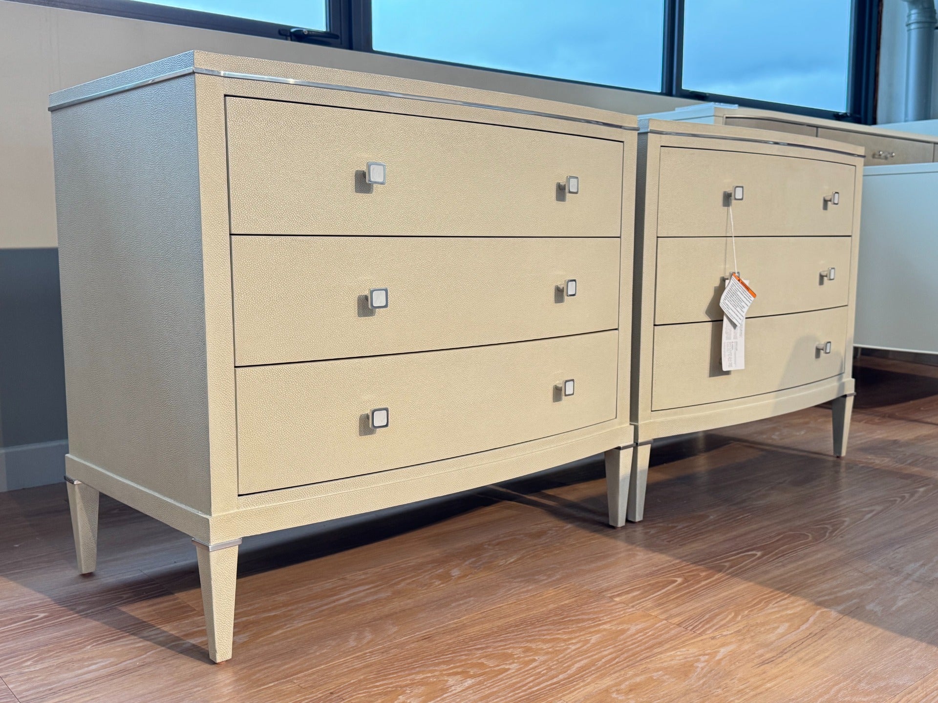 Theodore Alexander Adeline Bedside Table in Overcast